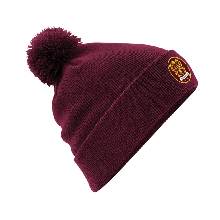 Original Pom Pom Beanie : Maroon