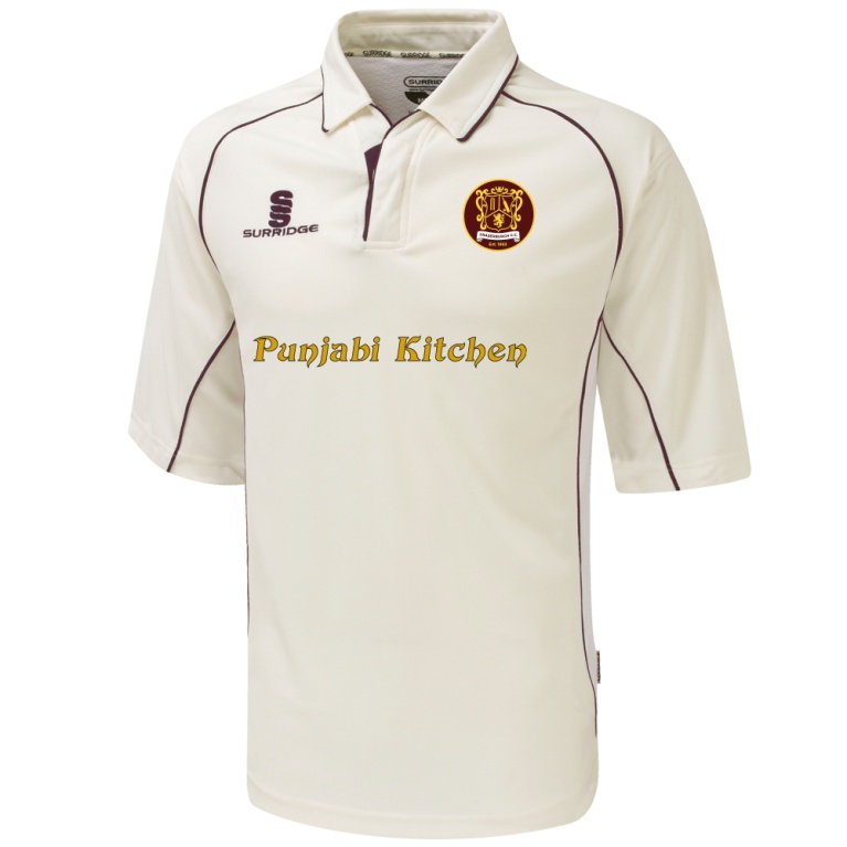 Fraserburgh CC - Premier 3/4 Sleeve Maroon Trim Shirt