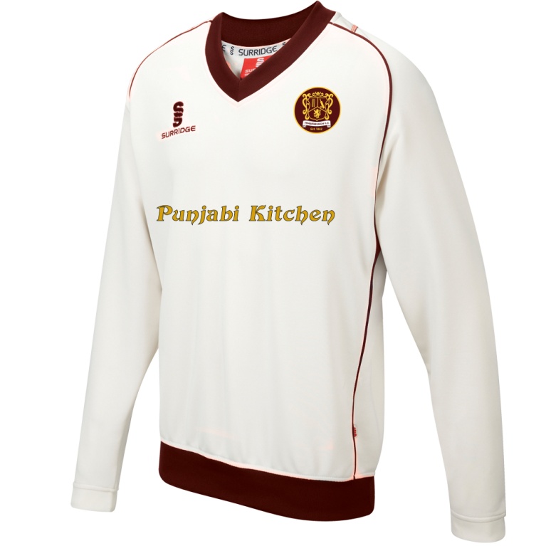 Fraserburgh CC - Long Sleeve Sweater Maroon Trim