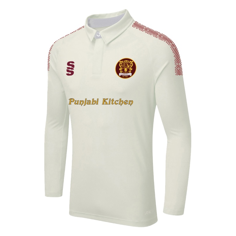 DUAL LONG SLEEVE CRICKET SHIRT (WOMENS)-Ivory